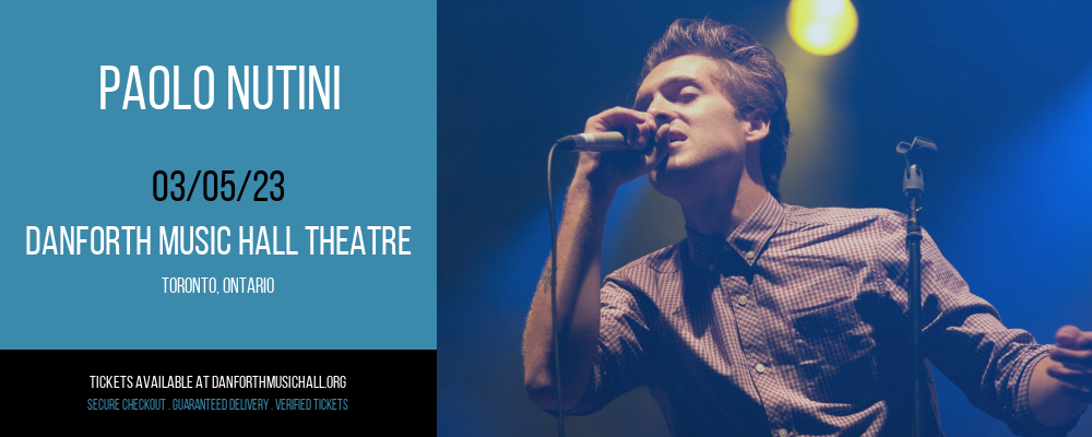 Paolo Nutini [CANCELLED] at Danforth Music Hall